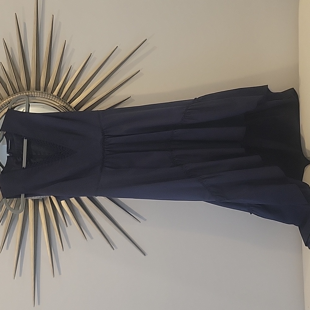 Elie Tahari Midnight Blue High Low Cocktail Dress